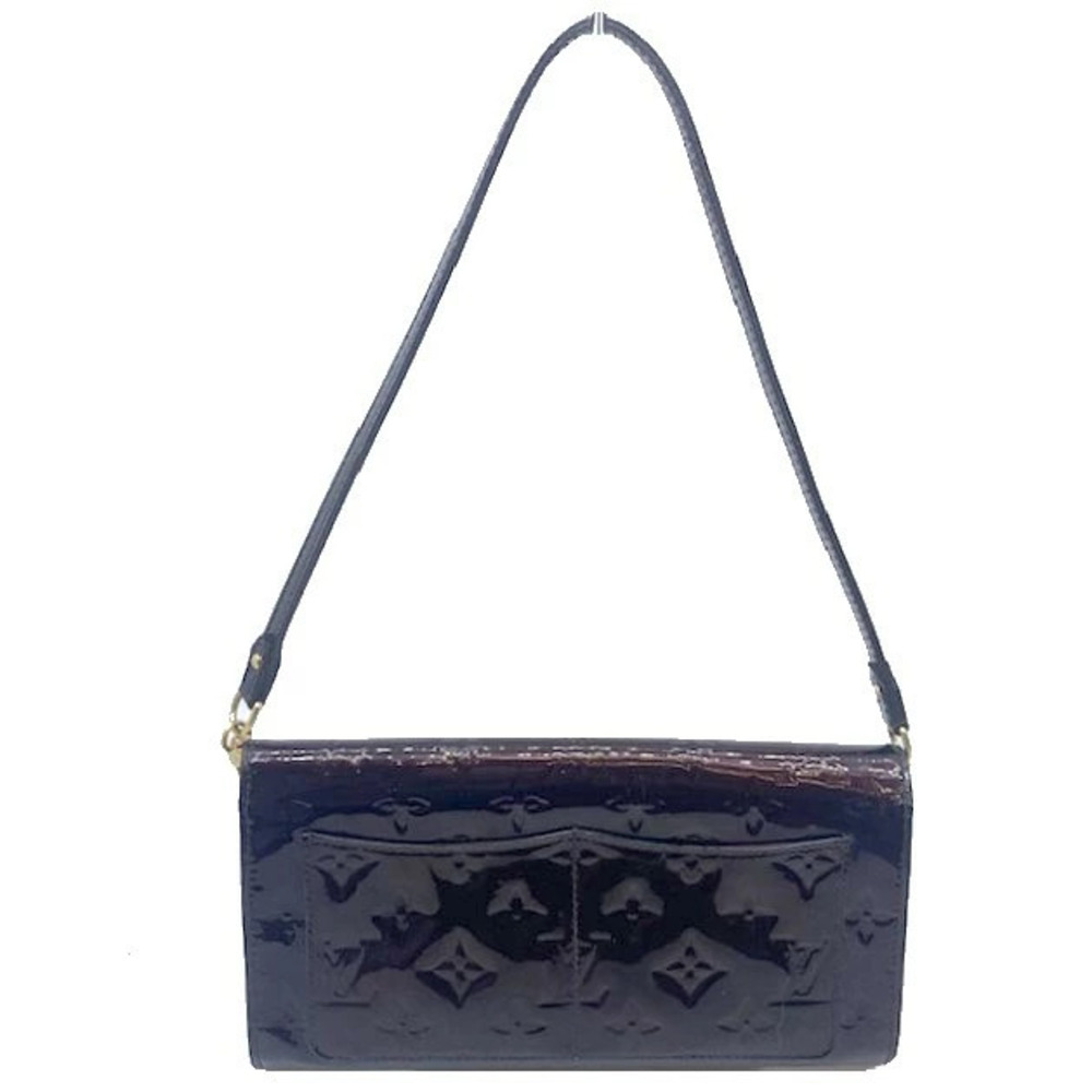 LOUIS VUITTON Rossmore Vernis Amarante Purple Clutch Bag Shoulder